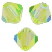 Preciosa 6 mm Crystal Tops - MC Bead Rondell - Limecicle AB x12