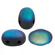 Cuentas de vidrio Samos® by Puca® 7x5 mm - Jet Mat AB x10g
