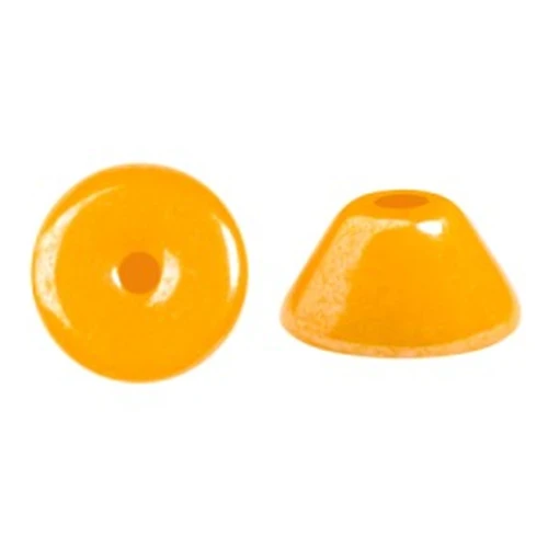 Cuentas de cristal Konos® by Pucca® by Puca® 4x2 mm - Frost Tangerine Luster x10g