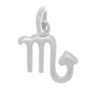 Dije signo astrológico 11x10 mm - Escorpio - Plata 925 x1