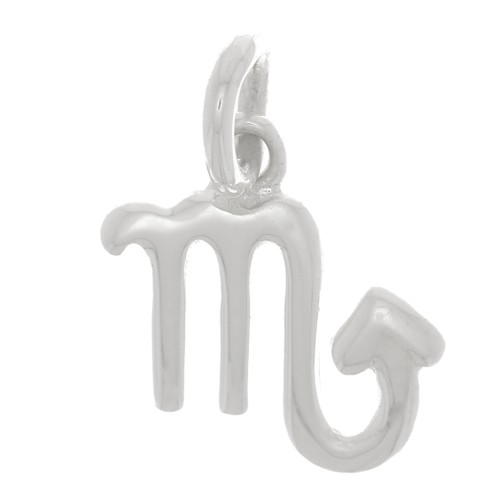 Dije signo astrológico 11x10 mm - Escorpio - Plata 925 x1