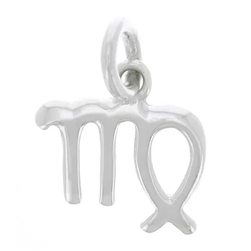 Dije signo astrológico 10.5x10 mm - Virgo - Plata 925 x1