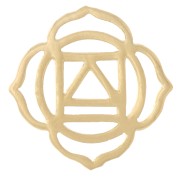 Entrepieza de Chakra nº 1 - Raíz - 15 mm - Dorado oro fino x1