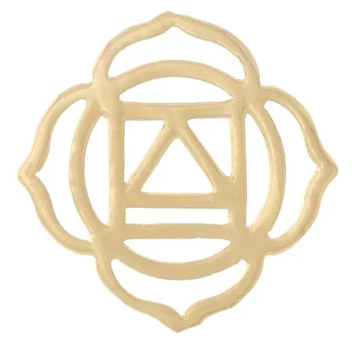 Entrepieza de Chakra nº 1 - Raíz - 15 mm - Dorado oro fino x1