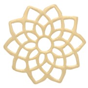 Entrepieza de Chakra nº 7 - Coronal - 15 mm - Dorado oro fino x1