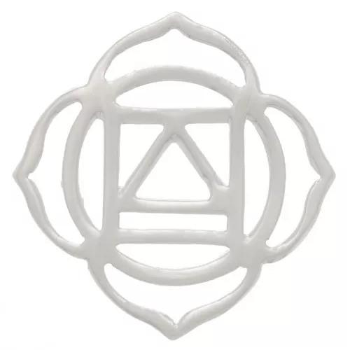 Entrepieza Chakra n°1 - Raíz - 15 mm - Plateado x1