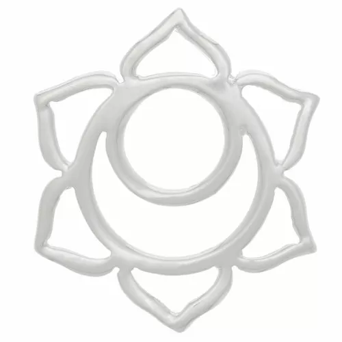 Entrepieza Chakra n°2 - Sagrado - 15 mm - Plateado x1