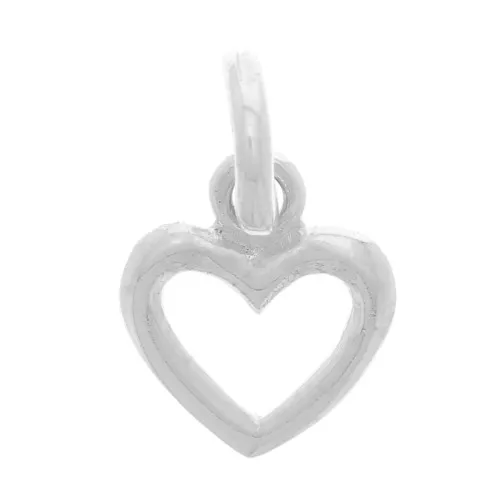 Dije Corazón calado 8x7 mm - Plata 925 x1