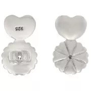 Tuercas para pendientes 15x9 mm - Plata 925 x2