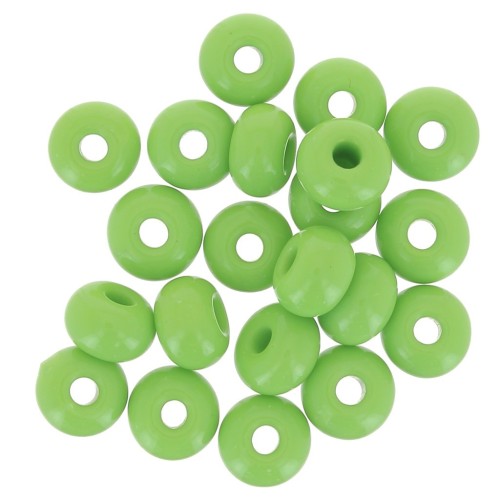 Cuentas de Rocalla Preciosa 2/0 - 6 mm - Verde claro opaco x 20 g