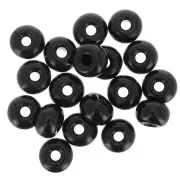 Cuentas de Rocalla Preciosa 2/0 - 6 mm - Negro opaco x 20 g