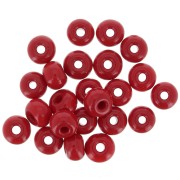Cuentas de Rocalla Preciosa 2/0, 6 mm - Rojo opaco, 20 g