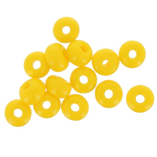 Cuentas de Rocalla Preciosa 2/0 - 6 mm - Amarillo oscuro opaco x 20 g