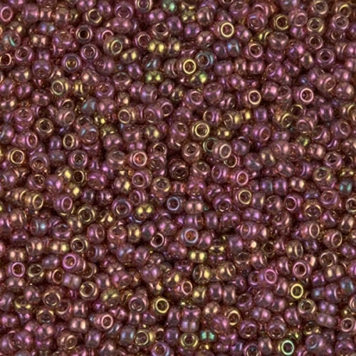Rocalla Miyuki 11/0 0301 - Dark Topaz Rainbow Gold Luster x8g