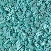 Miyuki Quarter Tila Beads 5x1.2x1.9 mm QTL-412FR - Mat Opaque Turquoise Green x10g