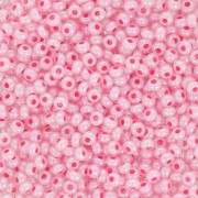 Cuentas de Rocalla Preciosa 11/0 de 2 mm - Rosa claro nacarado, 20 g