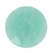 Cabujón redondo facetado de 10 mm de piedra preciosa - Amazonita x1