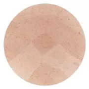 Cabujón redondo facetado de 12 mm de piedra preciosa - Moonstone Mix Rose x1