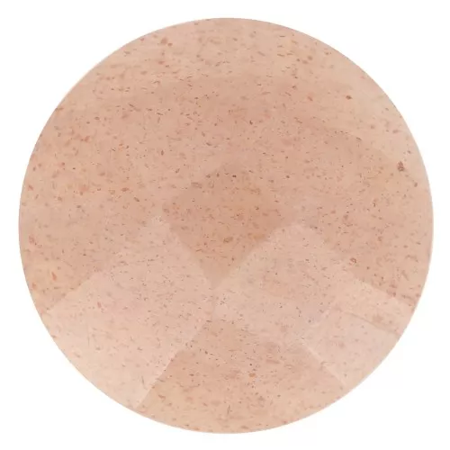 Cabujón redondo facetado de 12 mm de piedra preciosa - Moonstone Mix Rose x1