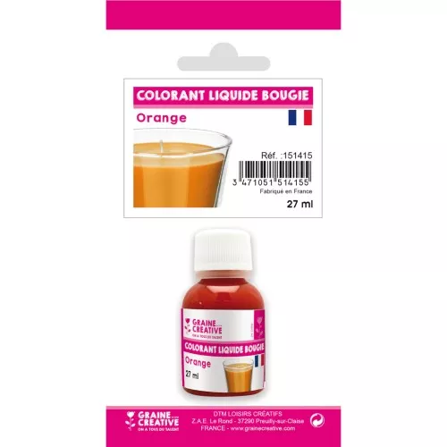 Tinte líquido para velas - Naranja x27ml