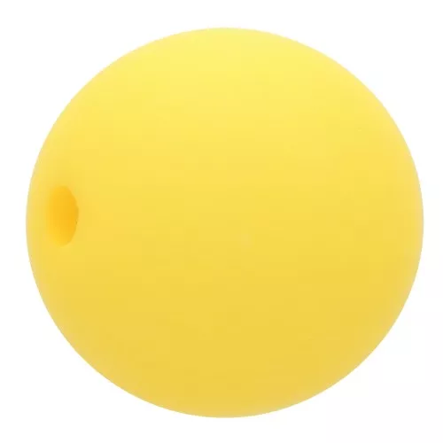 Cuenta de resina efecto mate 8 mm - Sunshine Yellow x1