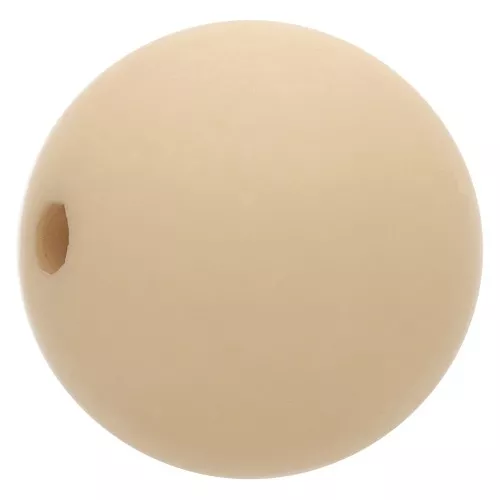 Cuenta de resina efecto mate 14 mm - Arena x1