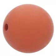 Cuenta de resina efecto mate 8 mm - Terracota x1