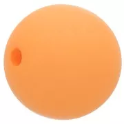 Cuenta de resina efecto mate 14 mm - Naranja claro x1