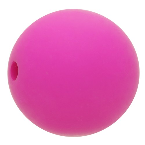 Cuenta de resina opaca effet mat 8 mm - Fuchsia x1