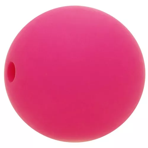Cuenta de resina opaca effet mat 12 mm - Fuchsia x1