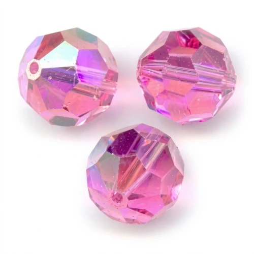 Cuentas redondas PureCrystal 5000 4 mm - Rosa AB x20