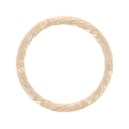 Anillo redondo cerrado de diamantes 10 mm - Gold filled x1
