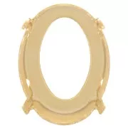 Engaste para PureCrystal 4122 Oval Rivoli 18x13 mm - Dorado x1