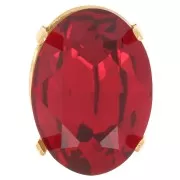 Engaste para PureCrystal 4122 Oval Rivoli 18x13 mm - Dorado x1