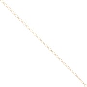 Cadena alternada Rombo 2,8 mm - Gold filled x50cm