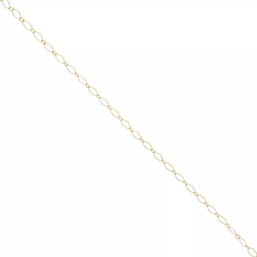 Cadena alternada Rombo 2,8 mm - Gold filled x50cm