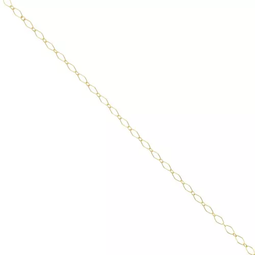 Cadena de malla alternada Rombo 2,8 mm - - Gold filled x50cm