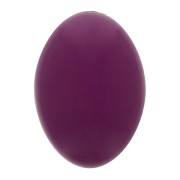 Cabujón ovalado de resina opaco 14x10 mm - Aubergine x1