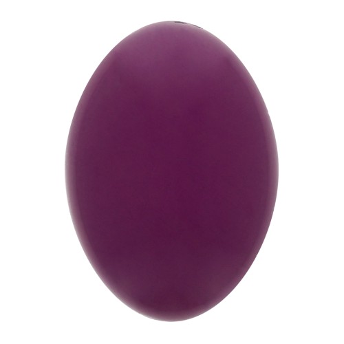 Cabujón ovalado de resina opaco 14x10 mm - Aubergine x1