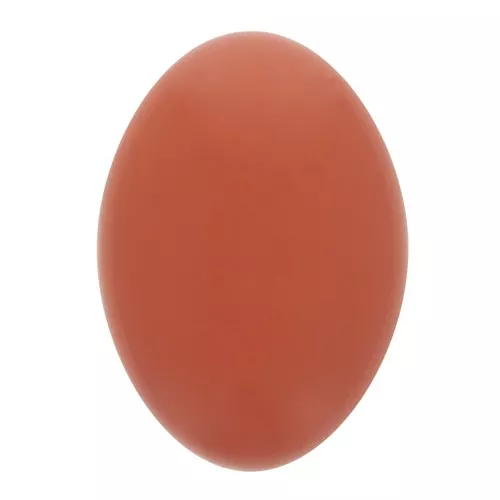 Cabujón ovalado de resina opaca 14x10 mm - Terracota x1