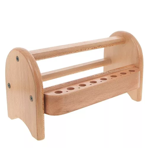 Soporte de madera de 22,5x12 cm para pinzas de montaje - Natural x1
