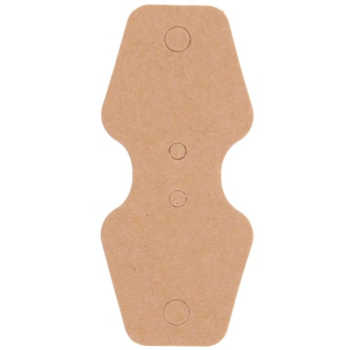 Juego de 20 portajoyas 8x3,5 cm para collares - Kraft