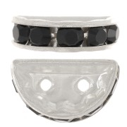 Rondel Media Luna 14x8 mm plateado Jet x1|raw }}