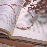 Cuentas facetadas en forma de cubo de 5x5 mm en piedra preciosa - Morganita x10