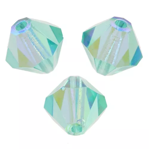 Tupis de cristal Preciosa 4 mm - MC Bead Rondell - Caribbean Sea AB x30