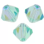 Preciosa 5 mm Crystal Tops - MC Bead Rondell - Caribbean Sea AB x12