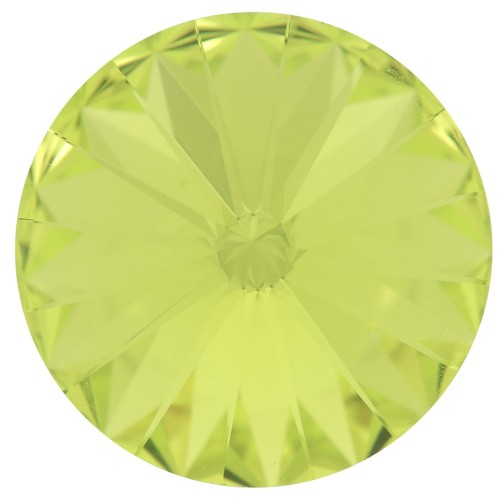 Cabujón PureCrystal 1122 Rivoli 14 mm - Verde cítrico x1