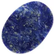 Cabochon plat ovale - palet - 14x10 mm en pierre gemme - Lapis lazuli x1
