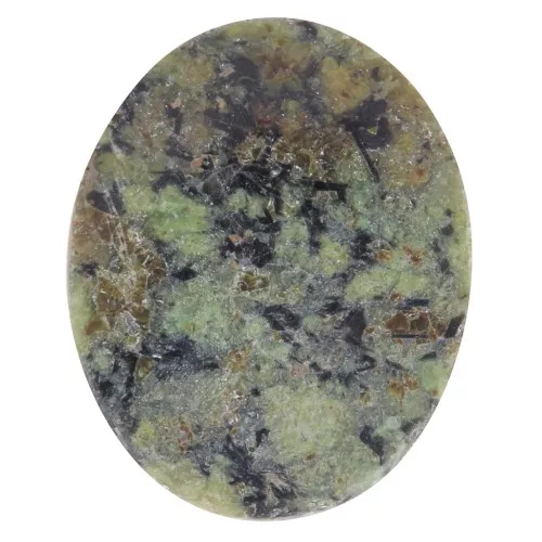 Cabujón ovalado plano - palet - gema de 10x8 mm - Turquesa africana - Jaspe