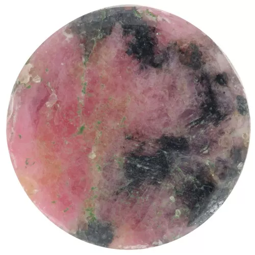 Cabujón de piedra preciosa redondo de 12 mm - Rhodonite x1